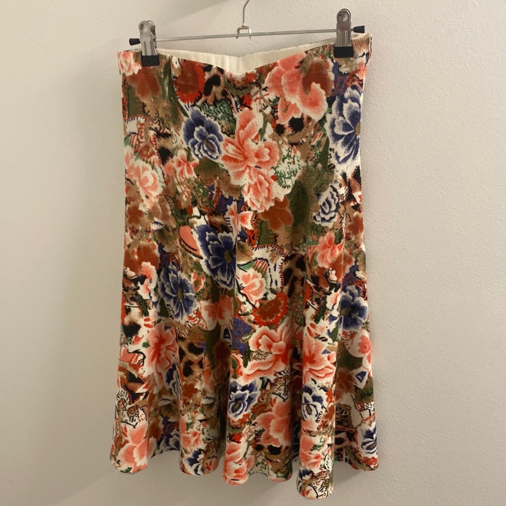 Catherine Maladrino Multi Print Skater Skirt